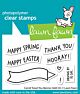 Lawn Fawn 2x3 clear stamp set carrot 'bout you banner add-on