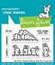 Lawn Fawn 2x3 clear stamp set hay there, hayrides! bunny add-on