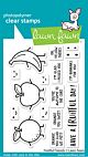 Lawn Fawn 3x4 clear stamp set fruitful friends