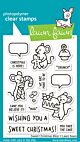 Lawn Fawn 3x4 clear stamp set sweet christmas mice