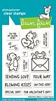 Lawn Fawn 3x4 clear stamp set valentine mice