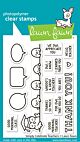 Lawn Fawn 3x4 clear stamp set simply celebrate teachers