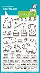 Lawn Fawn 4x6 clear stamp set capybaras!
