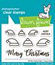Lawn Fawn 2x3 clear stamp set all the santa hats