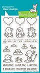 Lawn Fawn 4x6 clear stamp set a mole lot of love