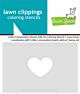 Lawn Fawn critter conversation hearts add-on coloring stencil