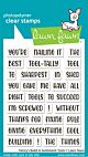 Lawn Fawn 3x4 clear stamp set henry's build-a-sentiment: tools