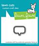 Lawn Fawn dies tiny sentiments: graduation lawn cuts