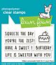 Lawn Fawn 2x3 clear stamp set make lemonade! add-on