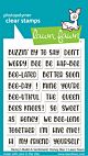 Lawn Fawn 3x4 clear stamp set henry's build-a-sentiment: honey bee