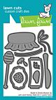 Lawn Fawn stand-alone die build-a-drink mason jar jam and honey add-on