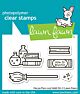 Lawn Fawn 2x3 clear stamp set hocus purr-cus! add-on