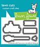 Lawn Fawn coordinating dies hocus purr-cus! add-on lawn cuts