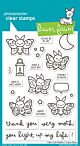 Lawn Fawn 4x6 clear stamp set i like cute moths