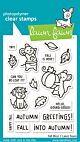 Lawn Fawn 3x4 clear stamp set fall mice