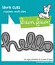 Lawn Fawn scripty hello die