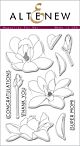 Altenew clear stamp set Magnolias For Her 