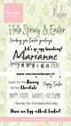 Marianne Design Clear Stamps Marleen's Hello Spring & Easter (Eng)  185x120mm    