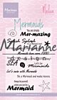 Marianne Design Clear Stamps Mermaid sentiments by Marleen (Eng) 82x117 mm
