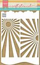 Marianne Design Craft Stencil - A4 - Slimline Zonnestralen 
