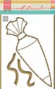 Marianne D Craft Stencil - Snoepzak PS8122 21x15cm