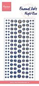 Marianne Design Decoration Enamel dots - Glitter Nachtblauw PL4525 21x9,5cm