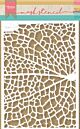 Marianne Design Stencil Tiny's Leaf Grain 149x210 mm  