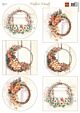 Marianne D Decoupage Mattie Mooiste - Herfstkransen MB0211 A4, 6 images 