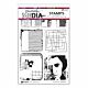 Dina Wakley Media Cling Stamps Squared Up (MDR87816)