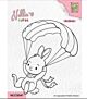 Nellie Choice Nellie's Cuties Clear Stamp Parachuting Bunny NCCS041