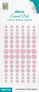 Nellie's Choice Enamel dots - Baby roze ENDOT004 Ø4-6-8mm