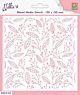 Nellie's Choice Mixed Media Stencils vierkant Bladeren en bessen MMS4K-038 150x150mm