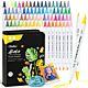 Ohuhu Akaka Dual Nib Acrylic Paint Markers Cotton-core 72 kleuren – Brush & Fine