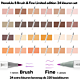 LIMITED EDITION: Ohuhu Honolulu B 24 extra kleuren Alcohol Art Markers Brush & Fine