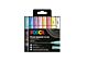 Pakje van 8 Posca stiften maat PC1MC, verschillende zachte kleuren