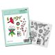 Polkadoodles Funky Flowers Funky Hello Craft Stamps (PD8696)