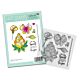 Polkadoodles Funky Flowers Funky Butterfly Wish Craft Stamps (PD8697)