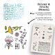 Polkadoodles Colour & Create Funky Hello 2-in-1 Creative Stencil (PD8709)