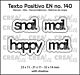 Crealies Texto Positivo Snail mail / happymail