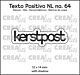 Crealies Texto Positivo Stansen Dutch Kerstpost (POSNL64)