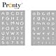 Pronty Mask stencil Alphabet 2x set A4  A4