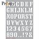 Pronty Mask stencil Alphabet  A5   