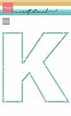 Marianne D Craft Stencil - K-Letter PS8149 210x149 mm 