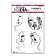 Ranger Dina Wakley MEdia Stamps Half Faces MDR81258 Dina Wakley 