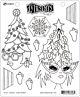 Ranger Dylusions Cling Stamp Set Tree Topper Dyan Reaveley 