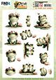 3D Pushout Sheet - Berries Beauties - Cute Animals - Frogs