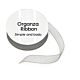 Grey Organza Ribbon (8mmx10m) (SBA403)