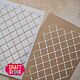 Craft & You Heart Grid A6 Stencil (SC017)