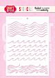 Craft & You Waves A6 Stenci (SC022)