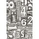 Sizzix 3-D Texture Fades Embossing Folder - Numbered 665753 Tim Holtz 